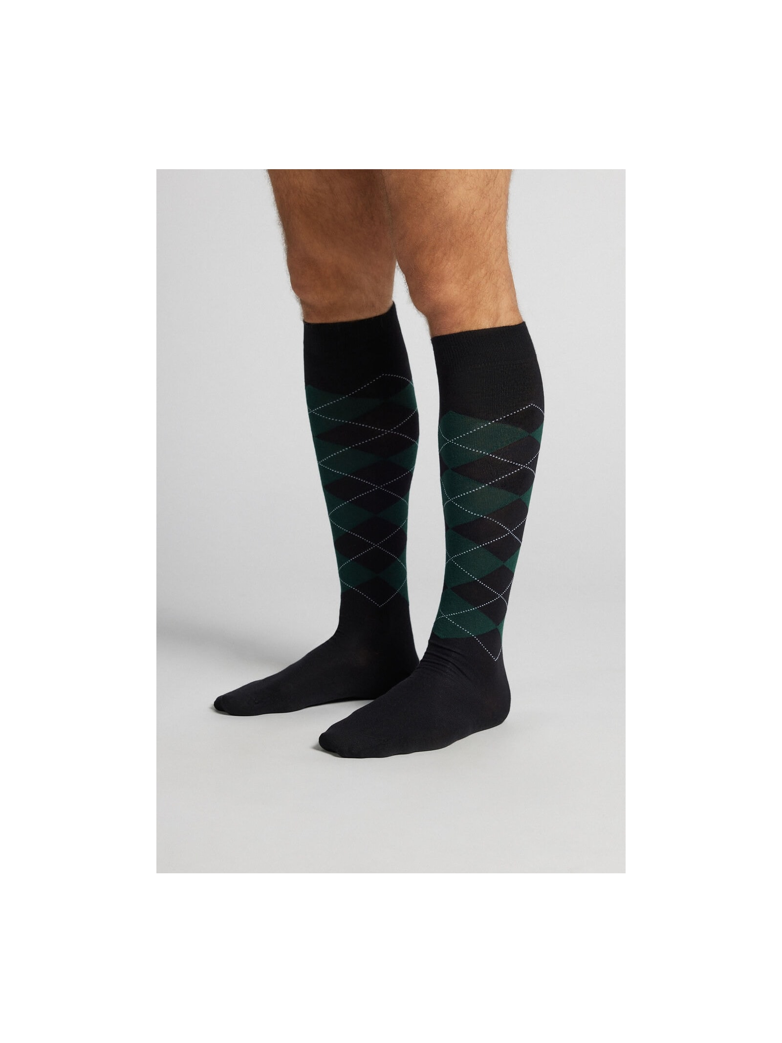 Meias Altas Em Algodão Soft Preto Intimissimi