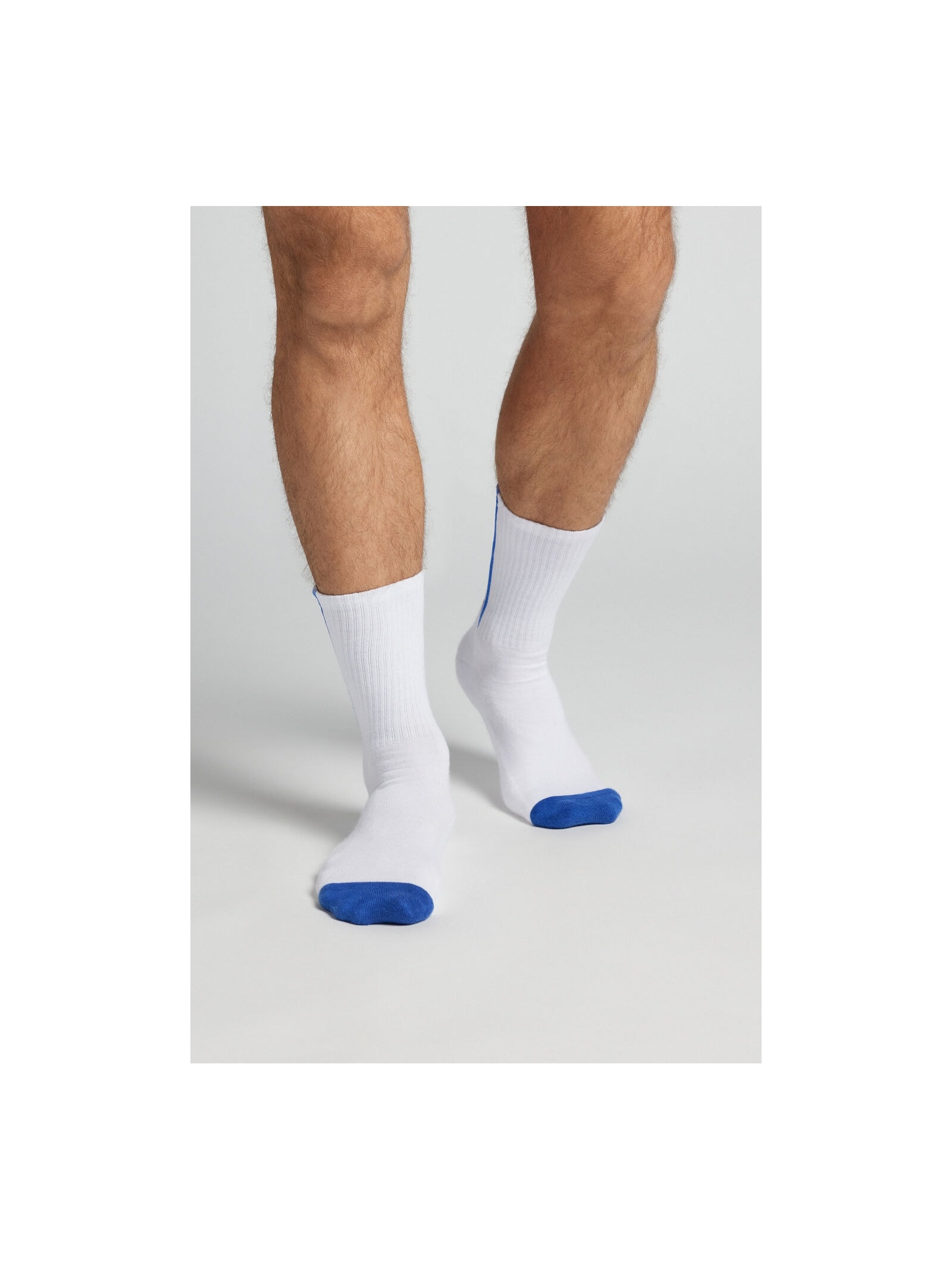 Meias Curtas Com Listras Em Algodão Turco Branco Intimissimi