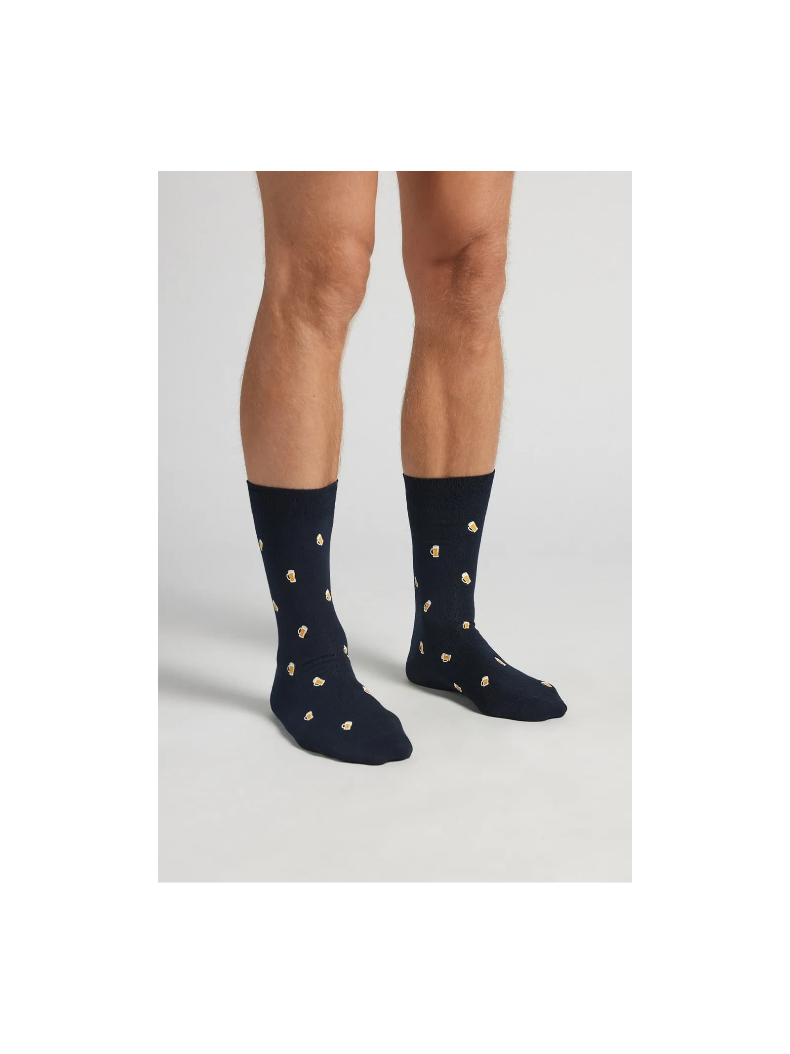 Meias Curtas Em Algodão Soft Azul Intimissimi