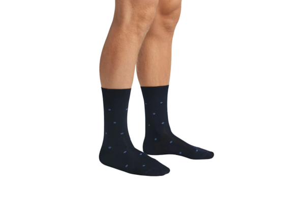 Meias Curtas Em Algodão Soft - Azul