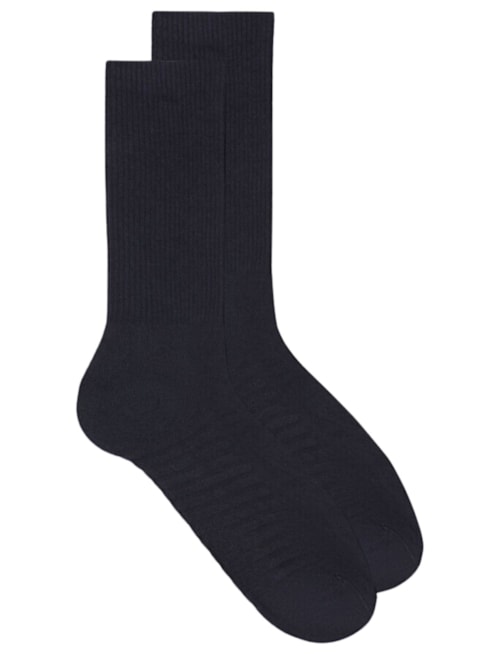 Meias Curtas Em Algodão Turco – Azul