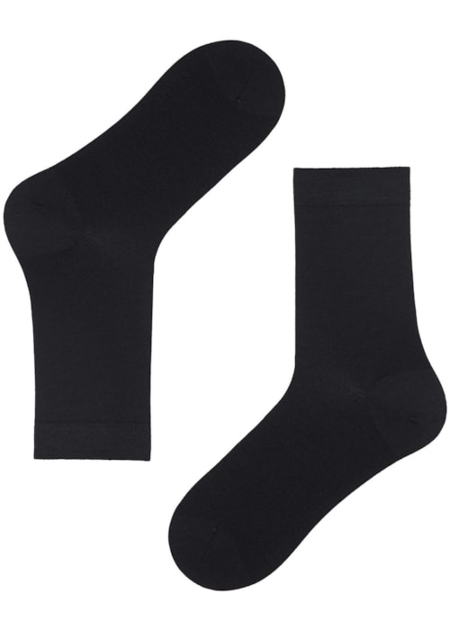 Meias Curtas Lã e Algodão – Azul