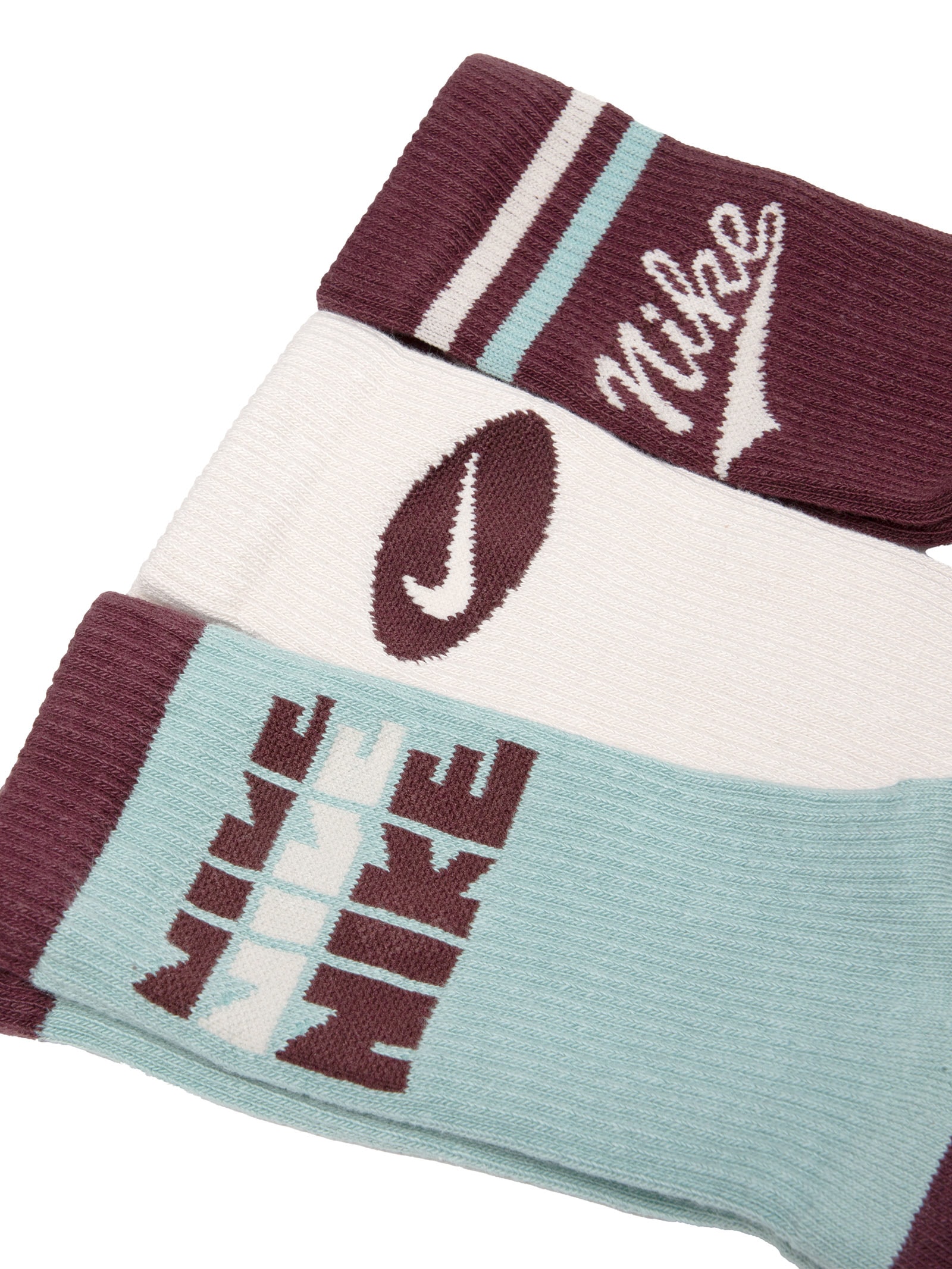 Meias Femininas Everyday Plus 3 Pares - Vermelho - Nike