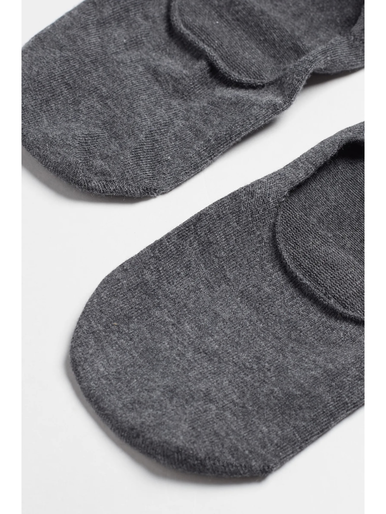 Meias Invisíveis Em Algodão Cinza Calzedonia