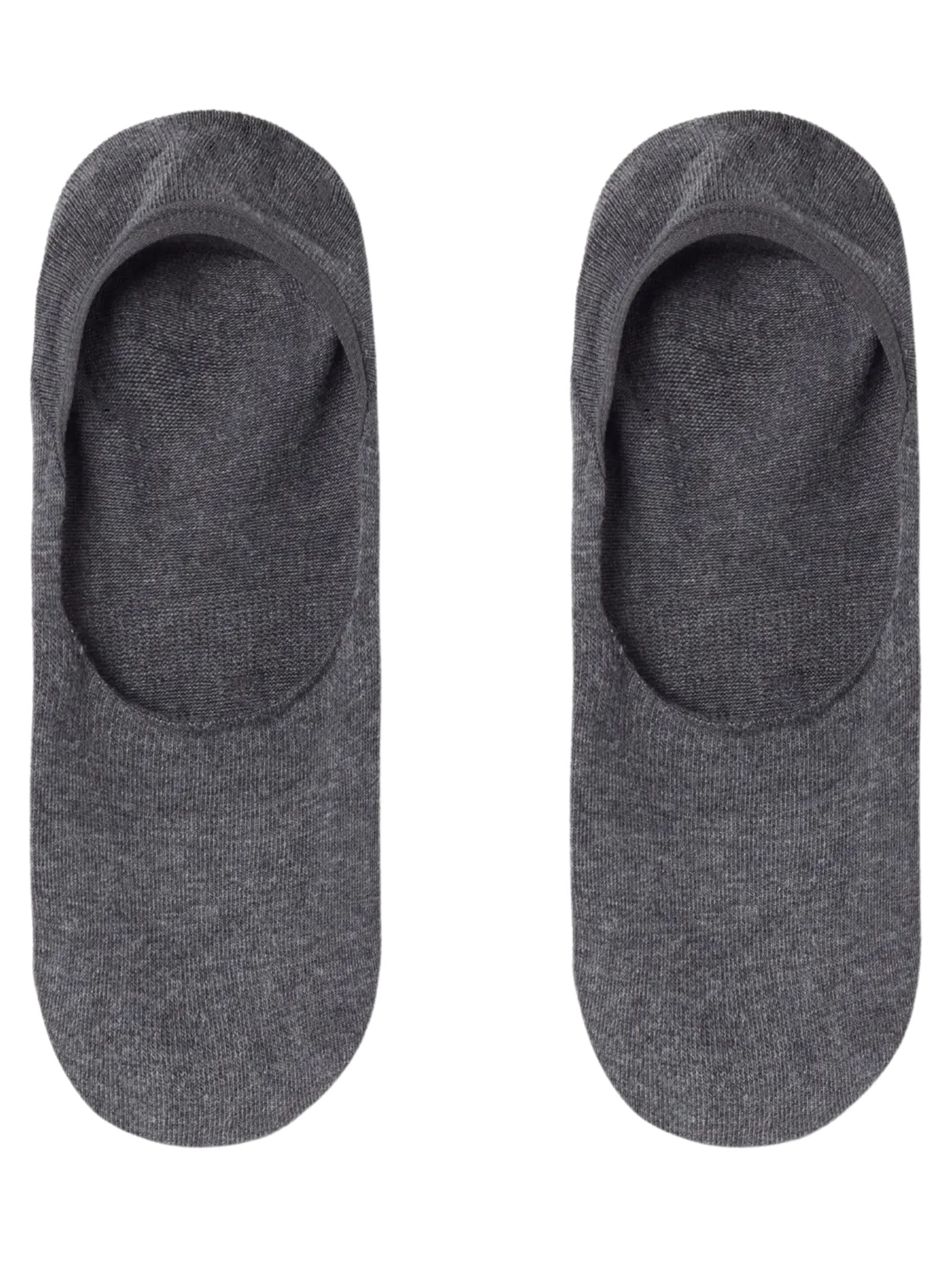 Meias Invisíveis Em Algodão Cinza Calzedonia