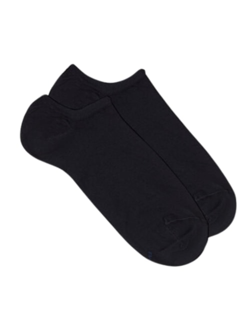 Meias Soquetes Em Algodão Supima – Azul