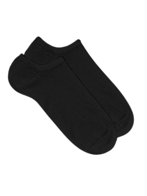 Meias Soquetes Em Algodão Supima – Preto