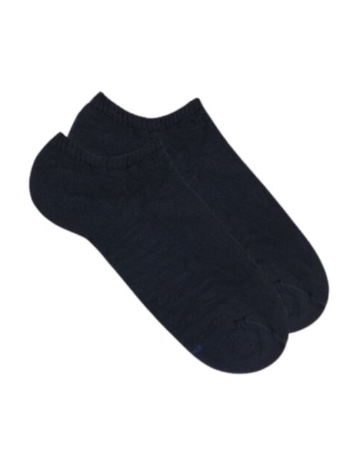 Meias Soquetes Em Algodão Turco – Azul