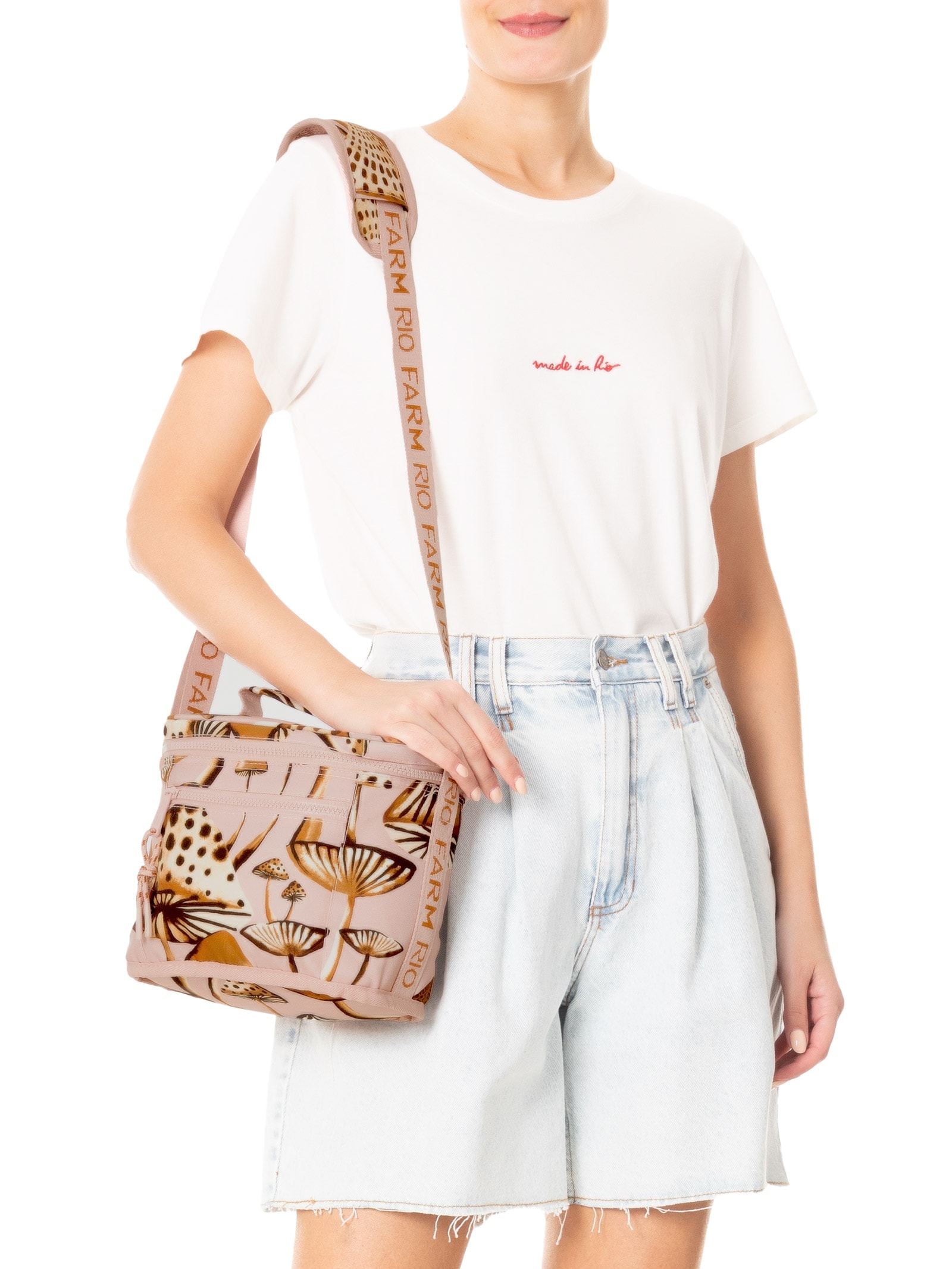 Mini Cooler Farofa Cogumelo Rosa Farm Etc