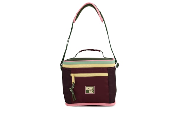 Mini Cooler Farofa Colorblock - Vermelho