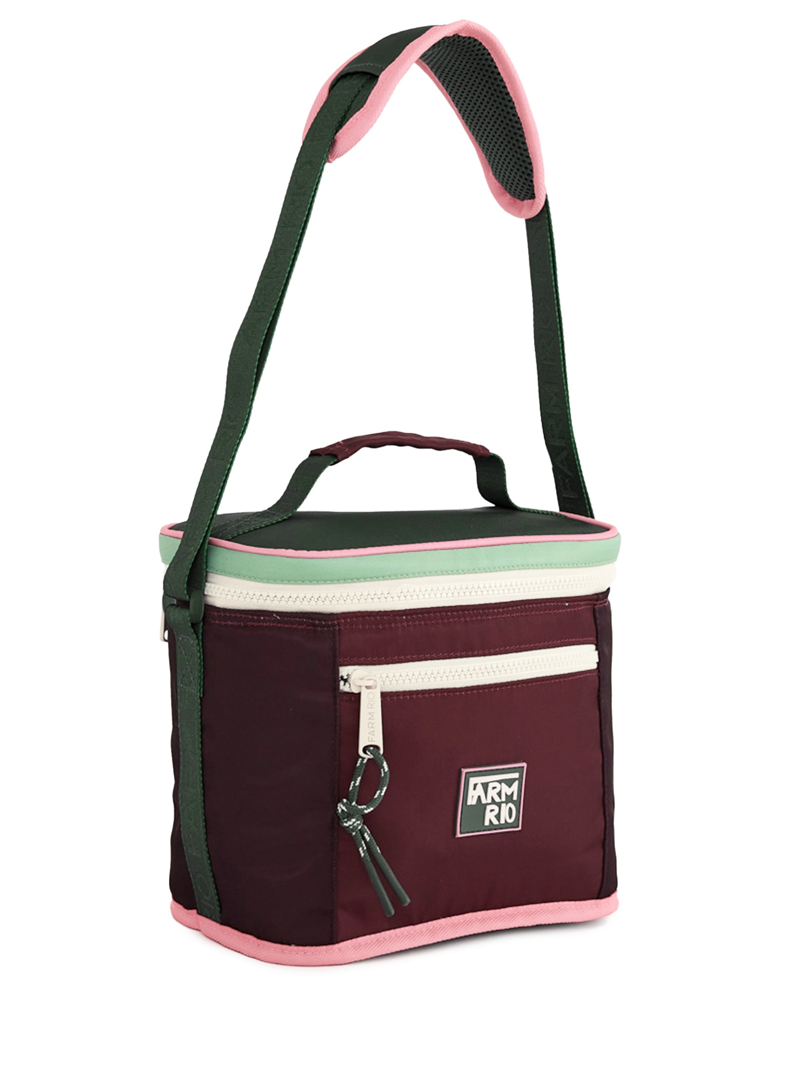 Mini Cooler Farofa Colorblock Vermelho Farm Etc