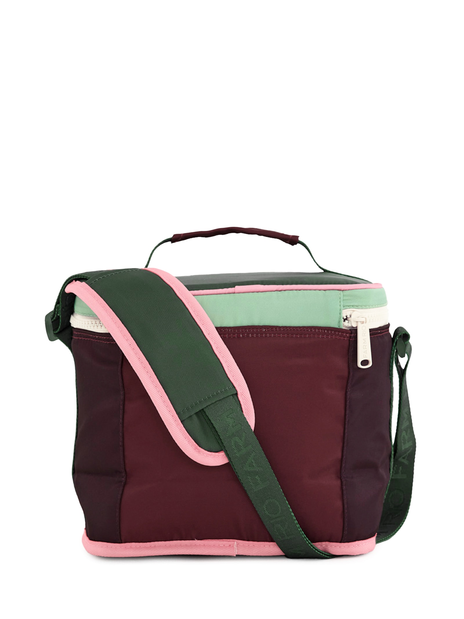 Mini Cooler Farofa Colorblock Vermelho Farm Etc