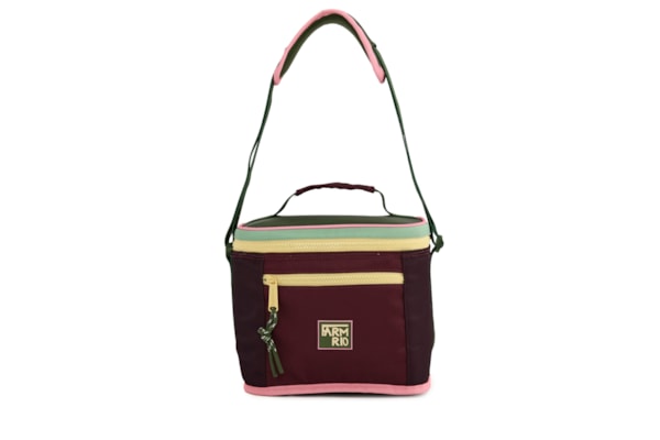 Mini Cooler Farofa Colorblock - Vermelho