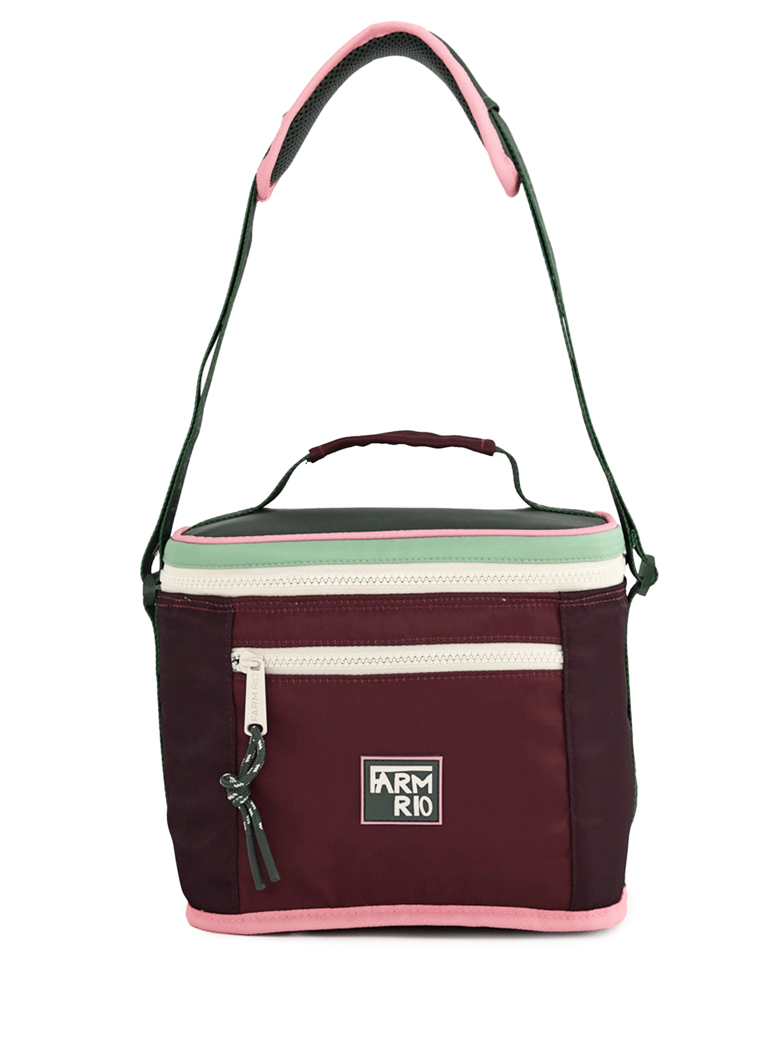 Mini Cooler Farofa Colorblock Vermelho Farm Etc