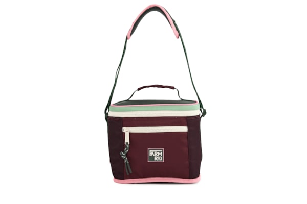 Mini Cooler Farofa Colorblock - Vermelho