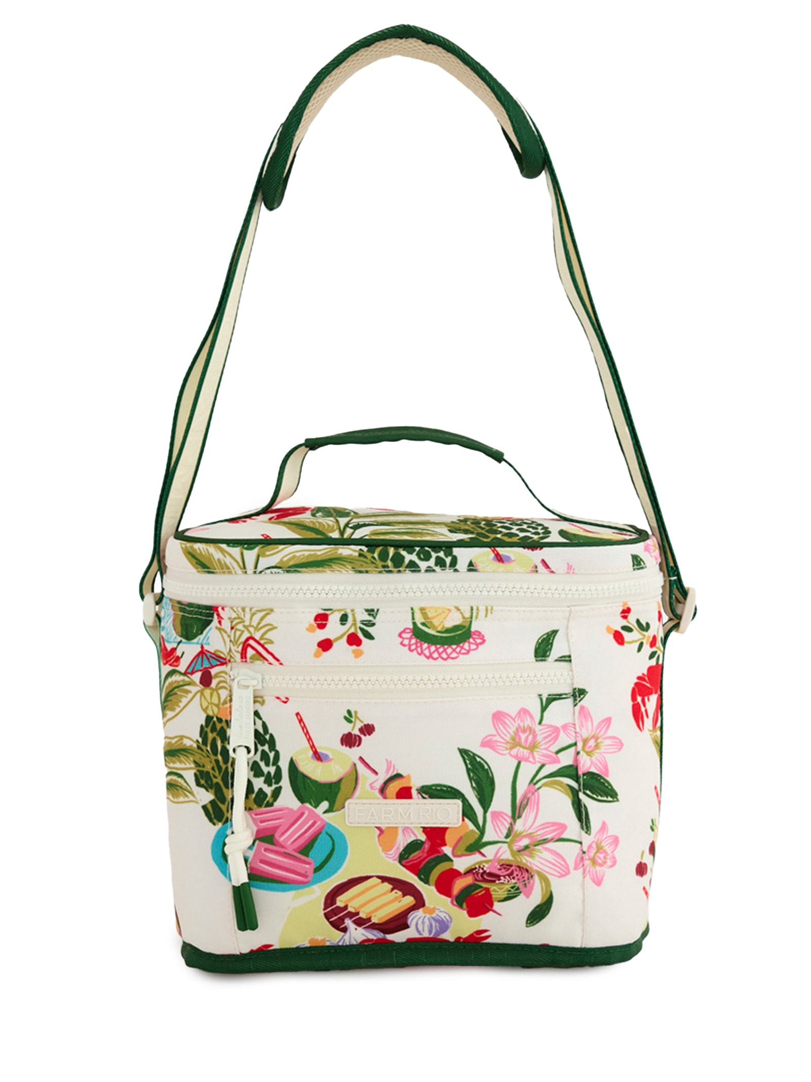 Mini Cooler Farofa Comida De Praia Branco Farm Etc