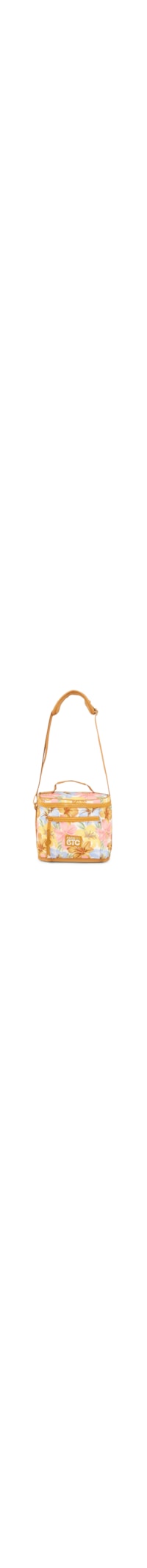 Mini Cooler Farofa Floral Bahia - Laranja