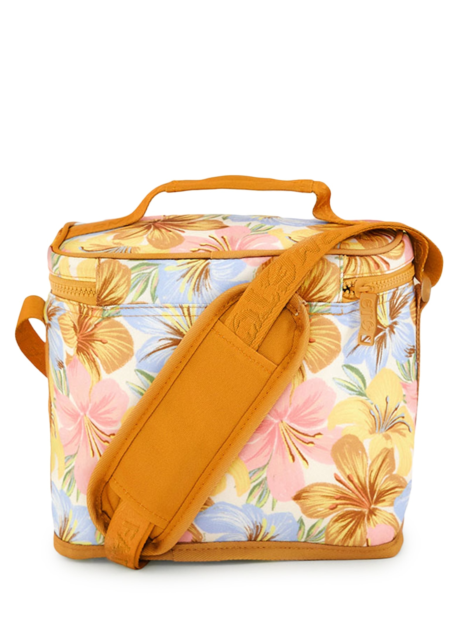 Mini Cooler Farofa Floral Bahia Laranja Farm Etc