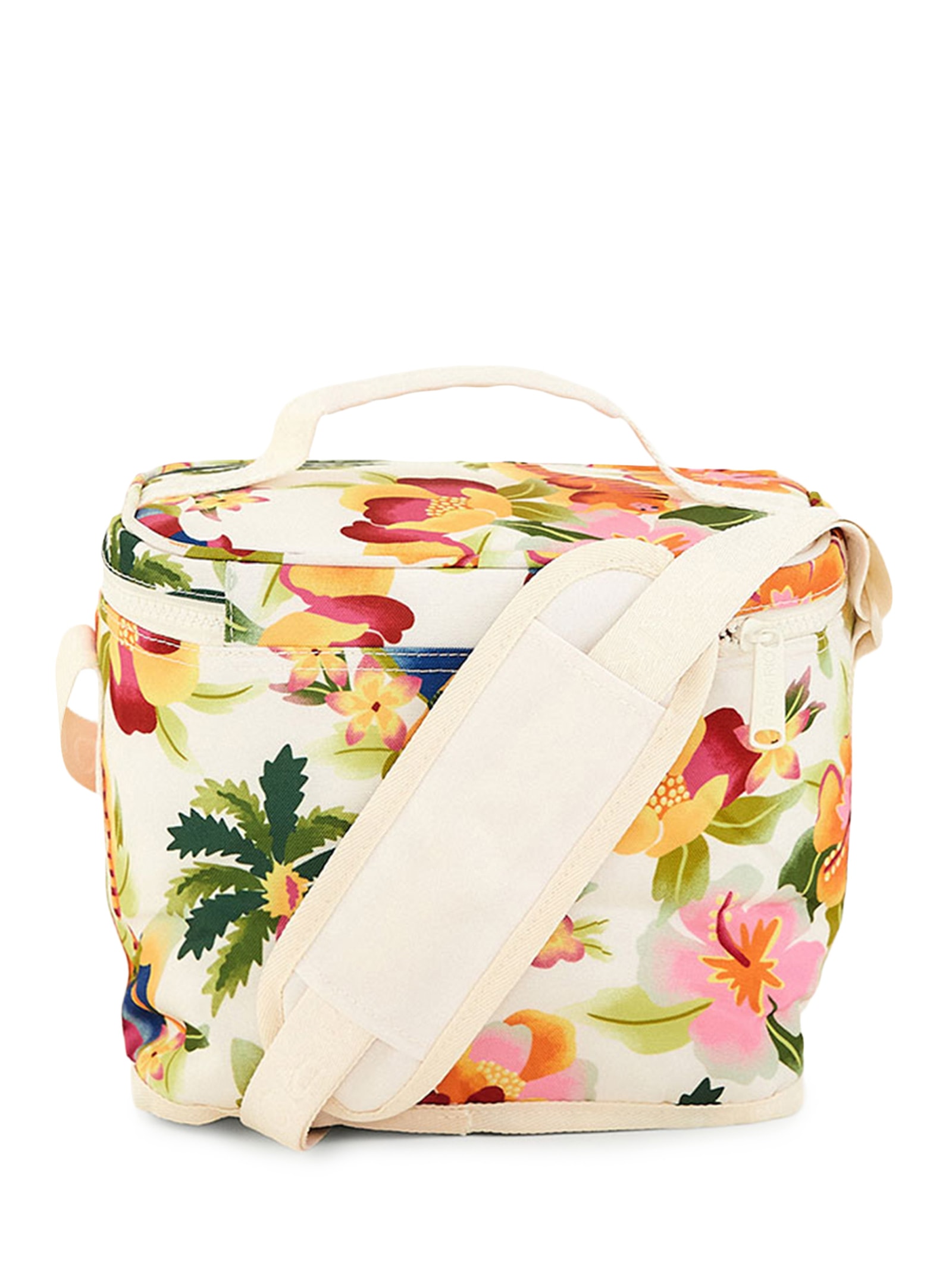 Mini Cooler Farofa Floral Havaiano – Branco Farm Etc