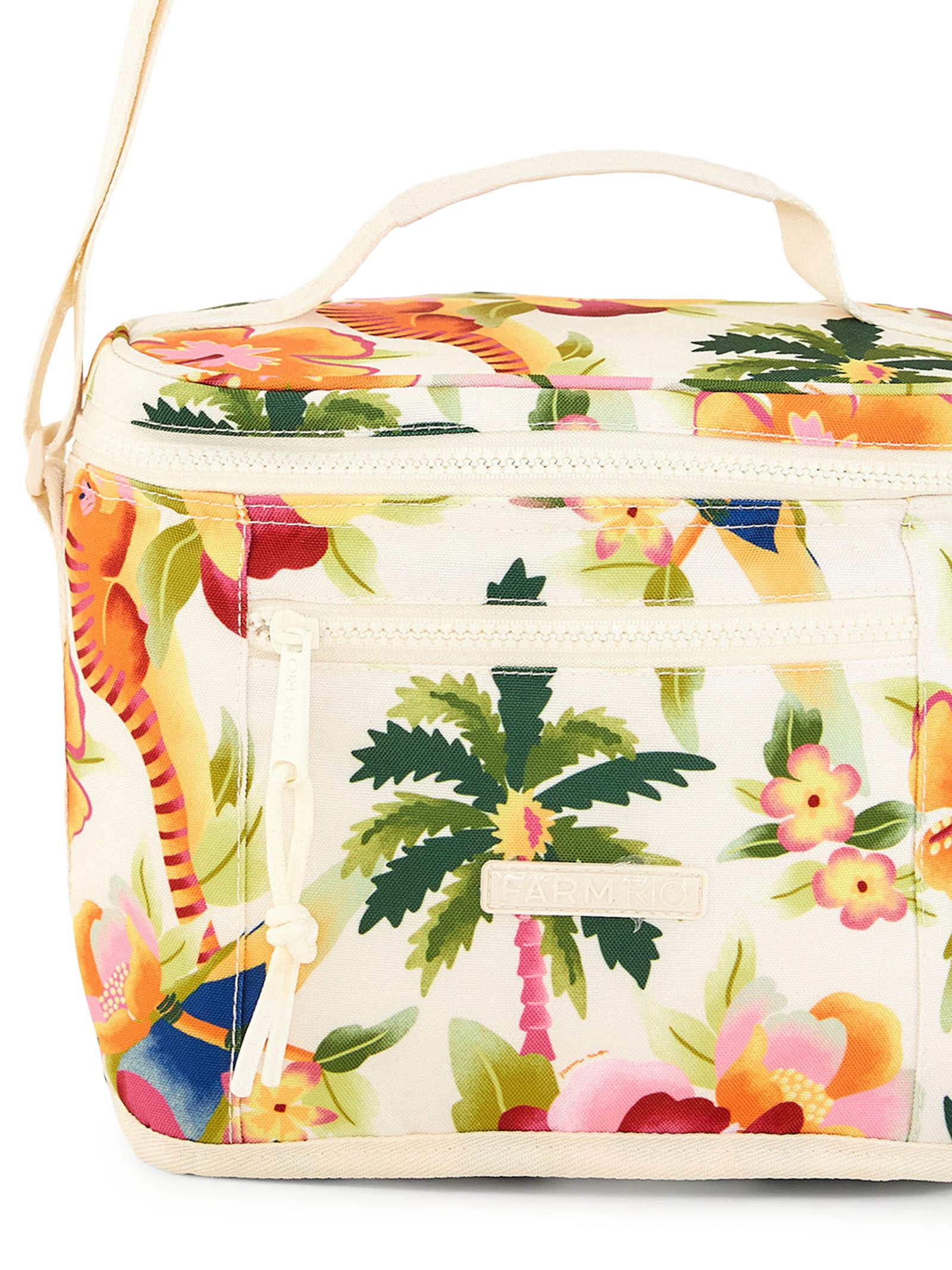 Mini Cooler Farofa Floral Havaiano – Branco Farm Etc