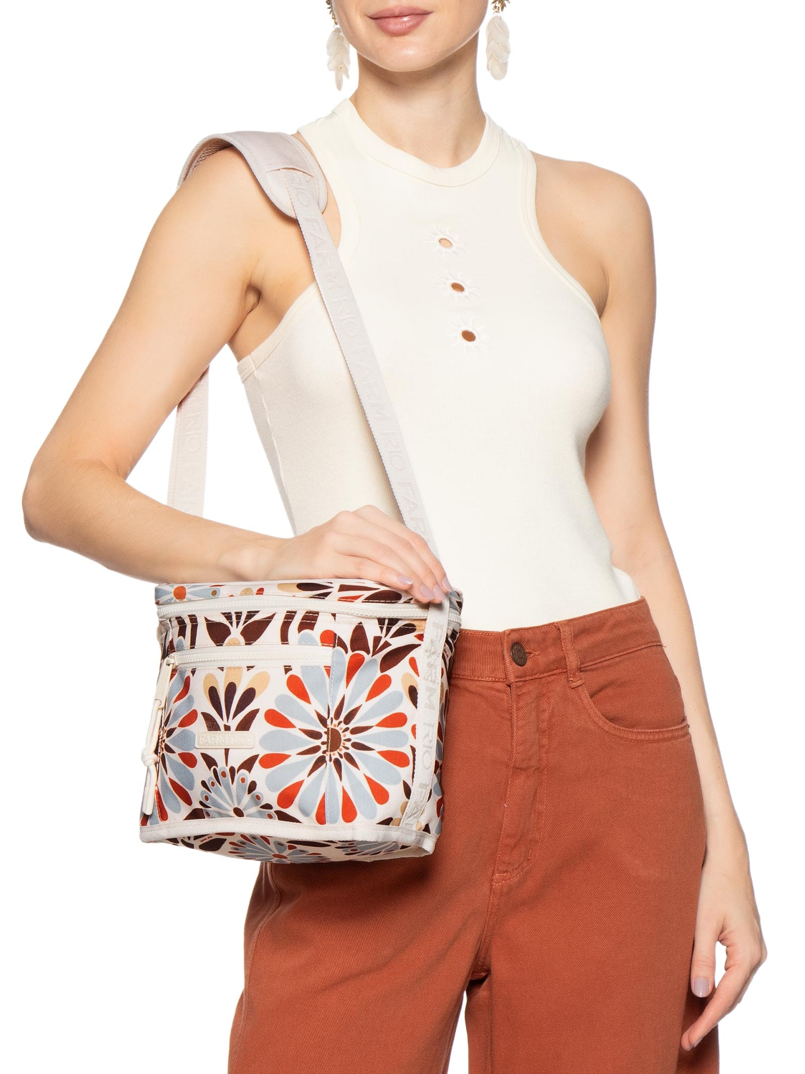 Mini Cooler Farofa Florejo OW Branco Farm Etc