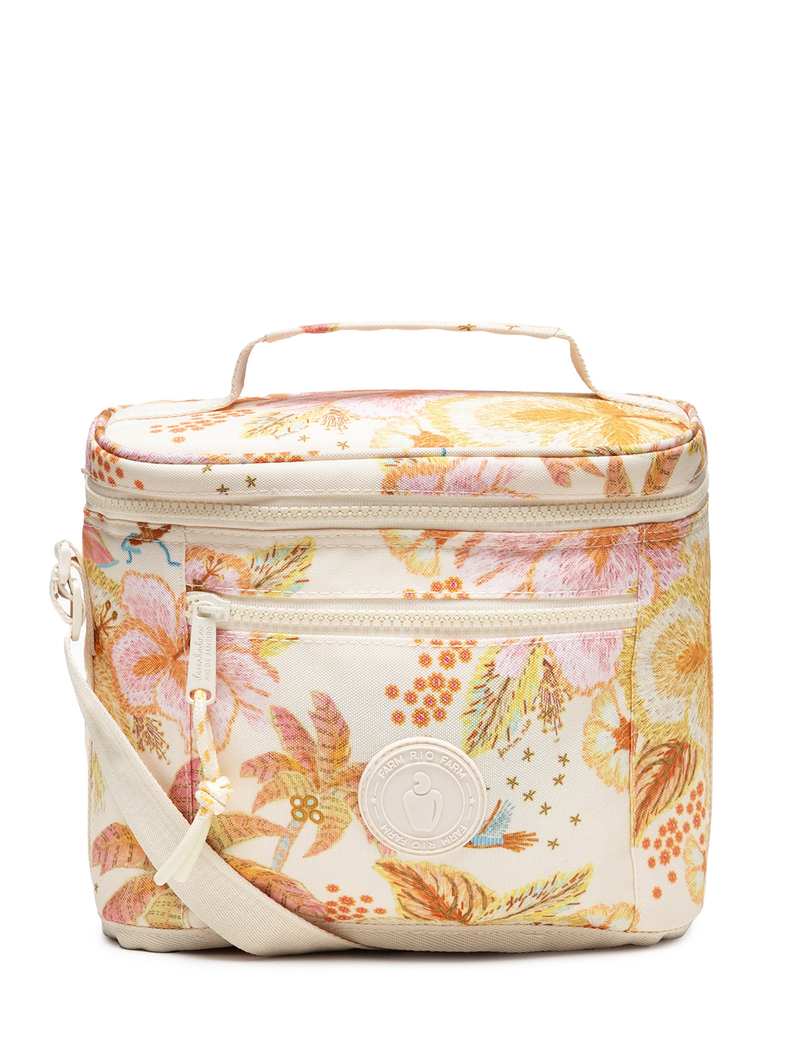 Mini Cooler Farofa Ilha De Flor Rosa Farm Etc