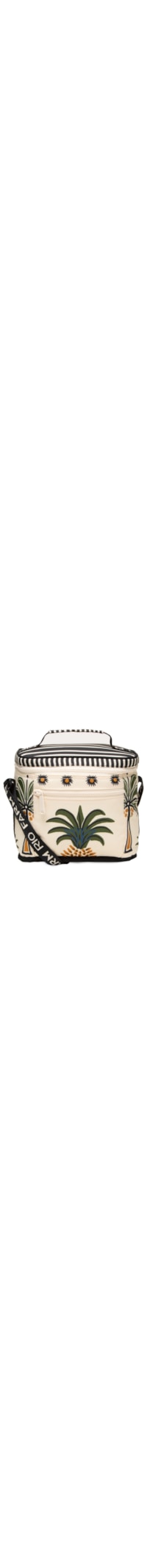 Mini Cooler Farofa Jardim Tropical - Branco