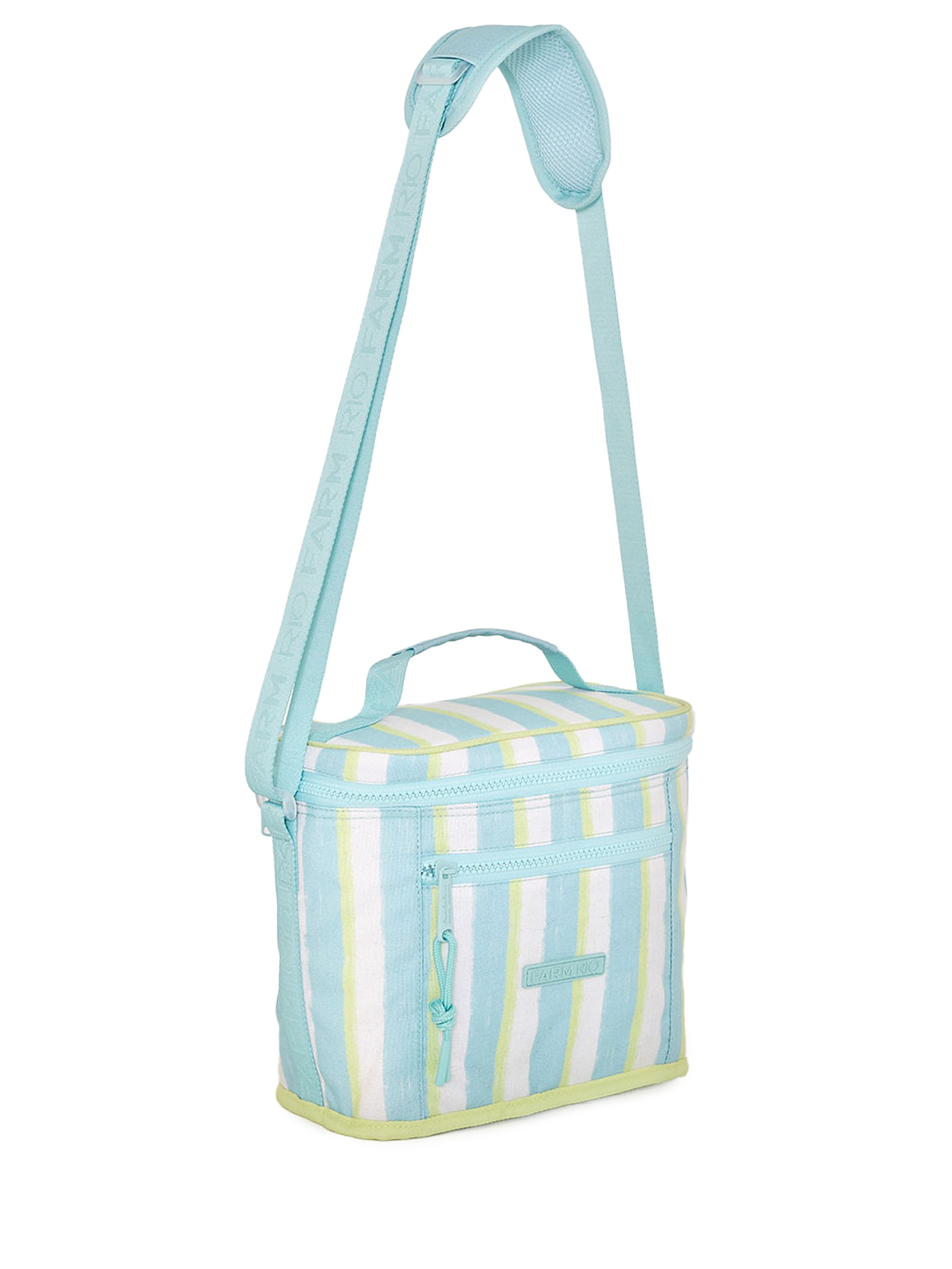 Mini Cooler Farofa Listrado Rio Azul Farm Etc