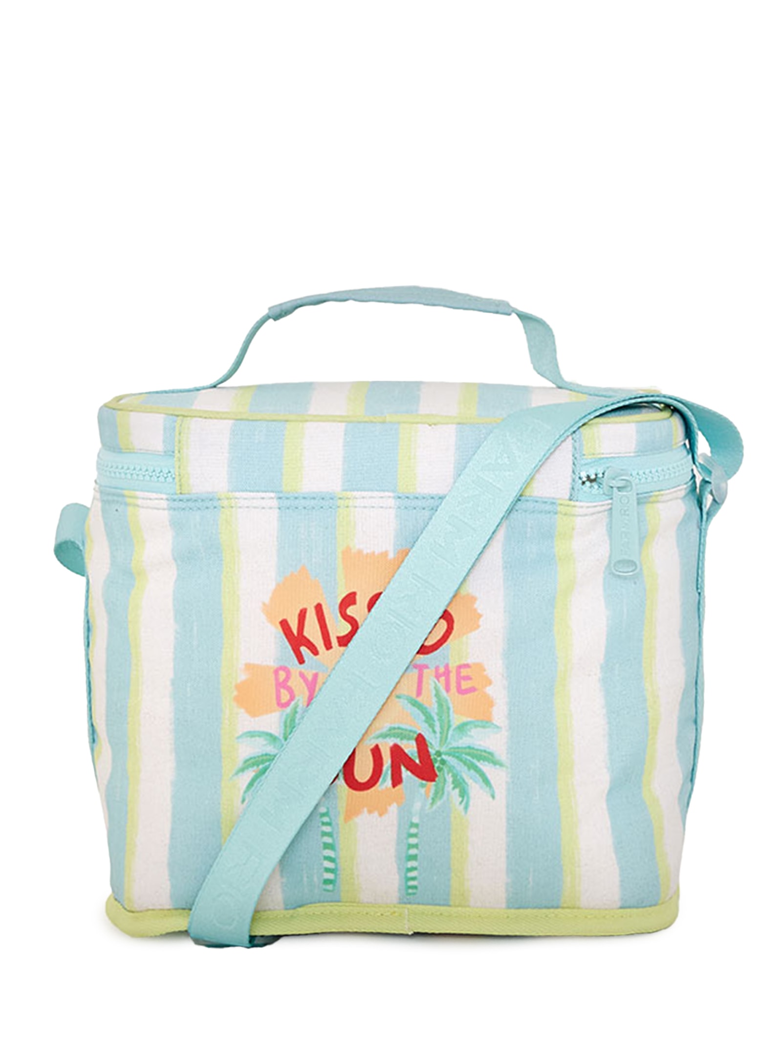 Mini Cooler Farofa Listrado Rio Azul Farm Etc