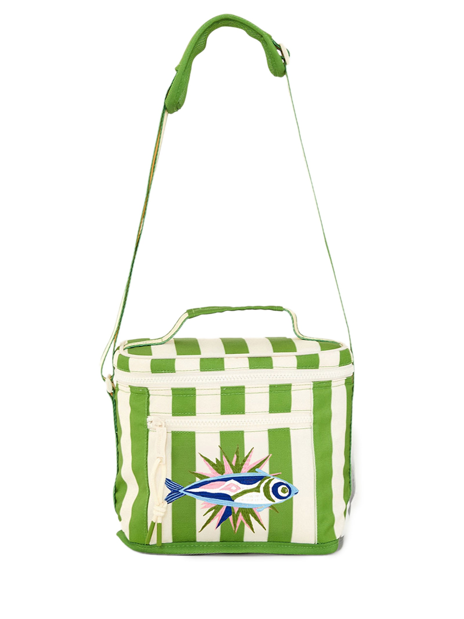 Mini Cooler Farofa Listrado Sonhador Verde Farm Etc