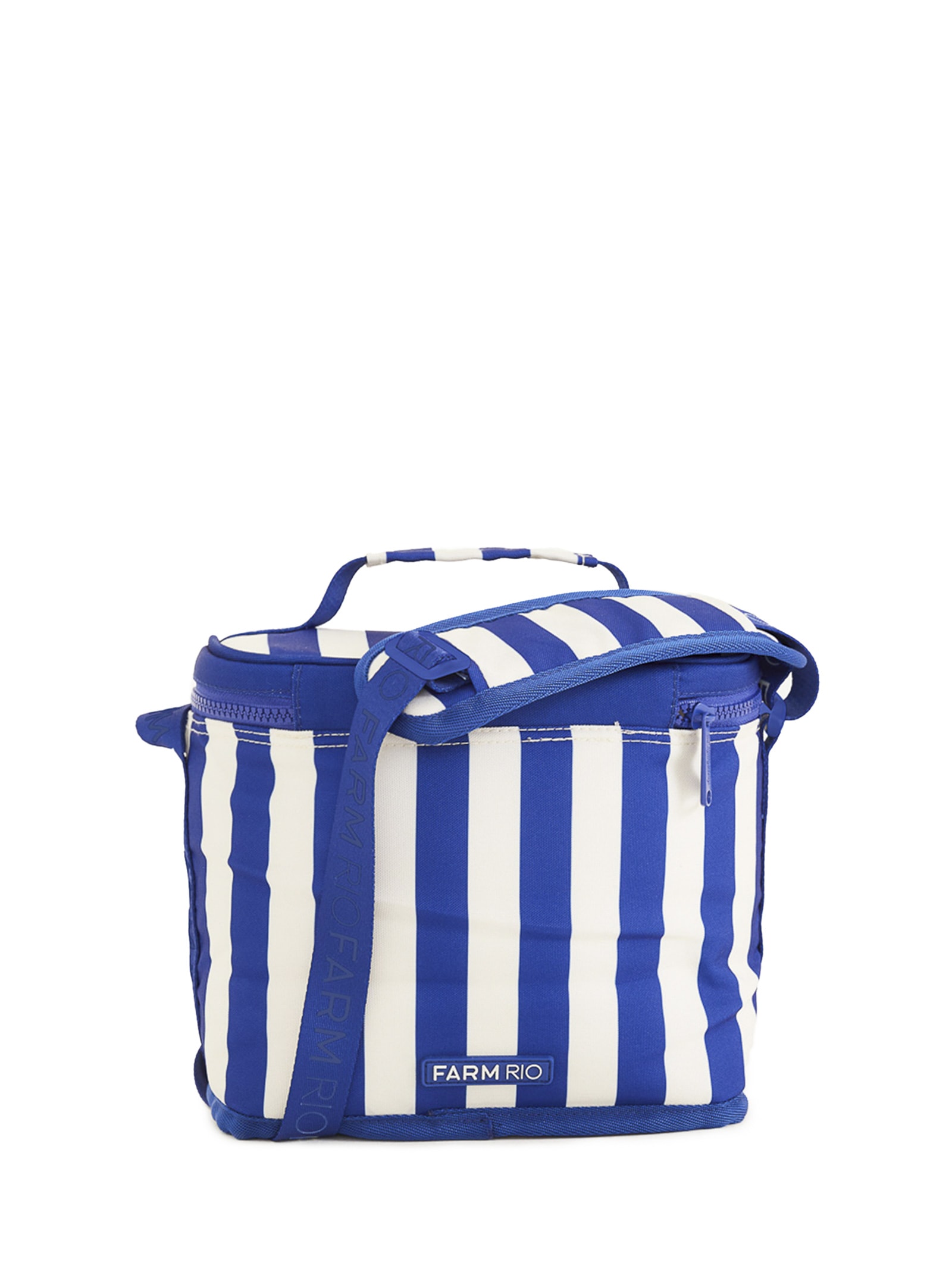 Mini Cooler Farofa Listras Azul Farm Etc