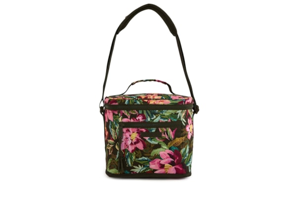 Mini Cooler Farofa Painted Flowers - Verde