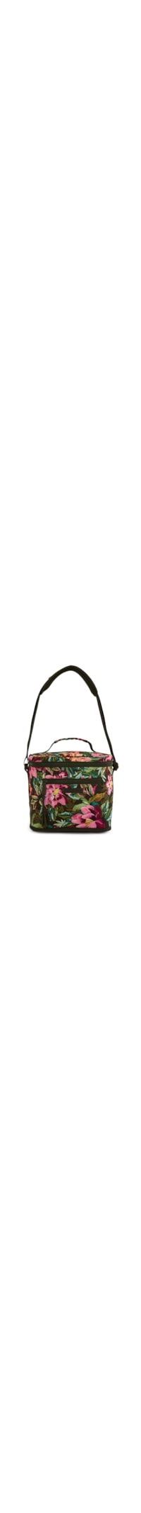 Mini Cooler Farofa Painted Flowers - Verde