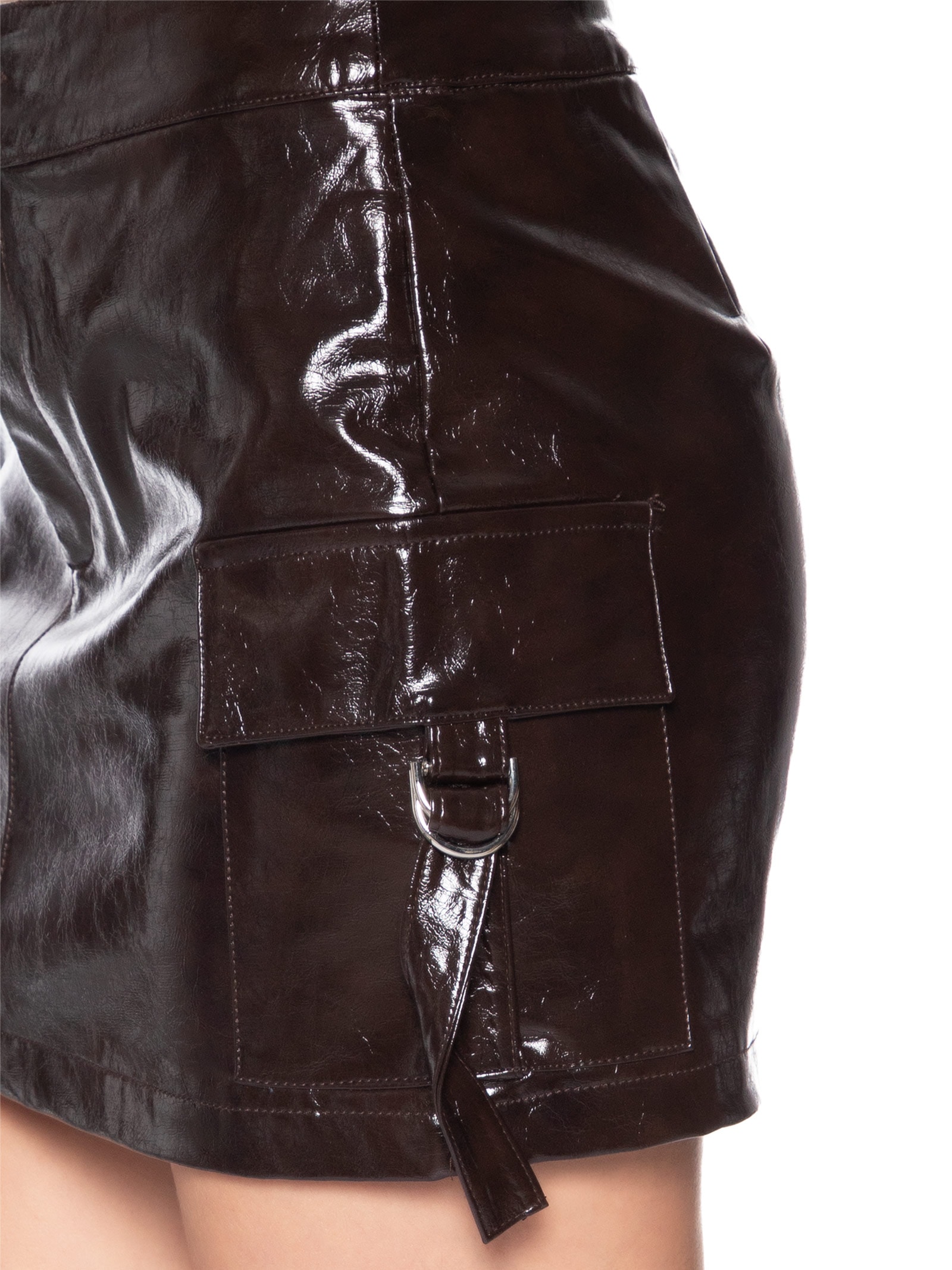 Mini Saia Feminina  Marrom Market 33