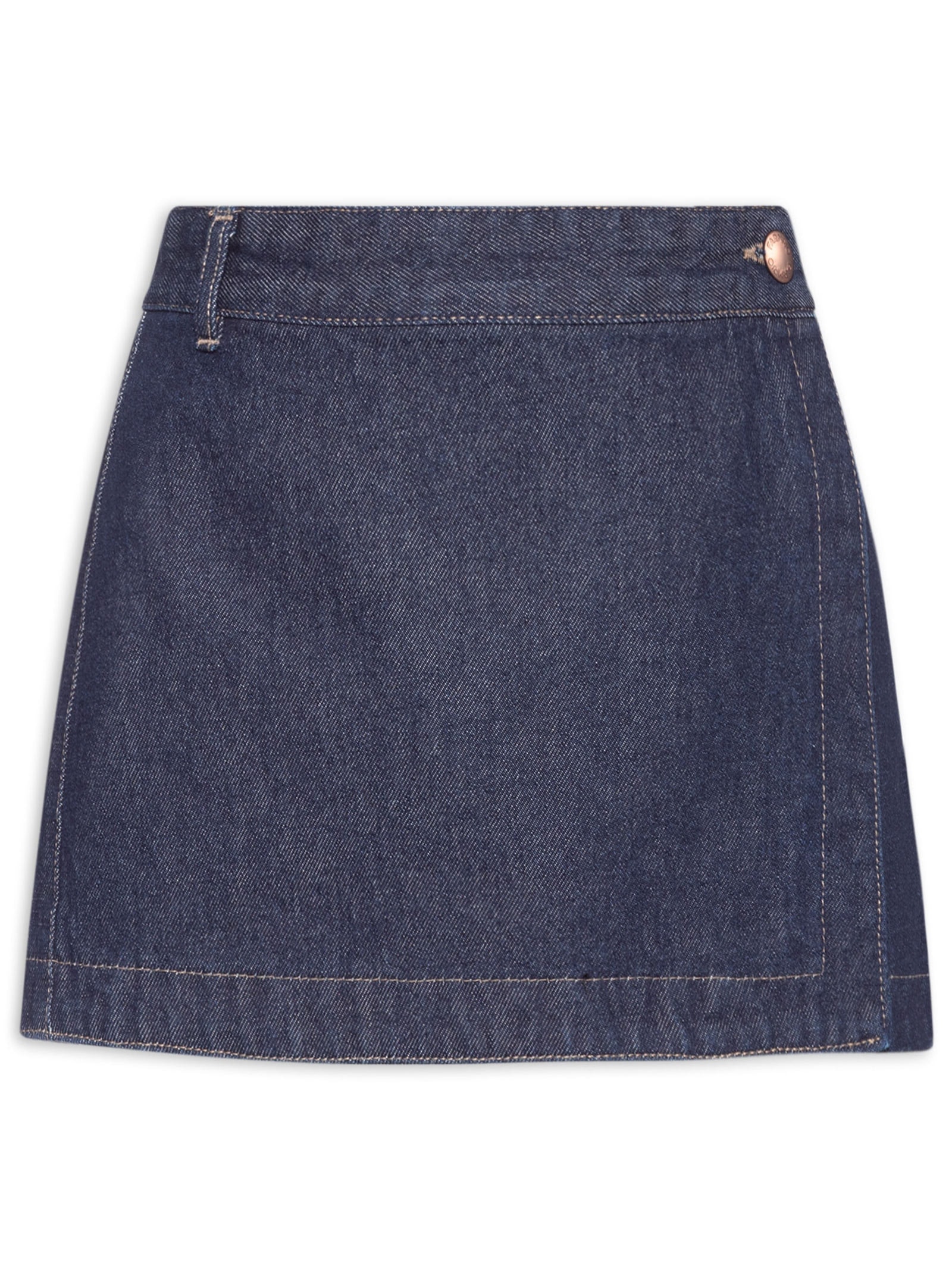 Mini Saia Jeans Original Azul Farm
