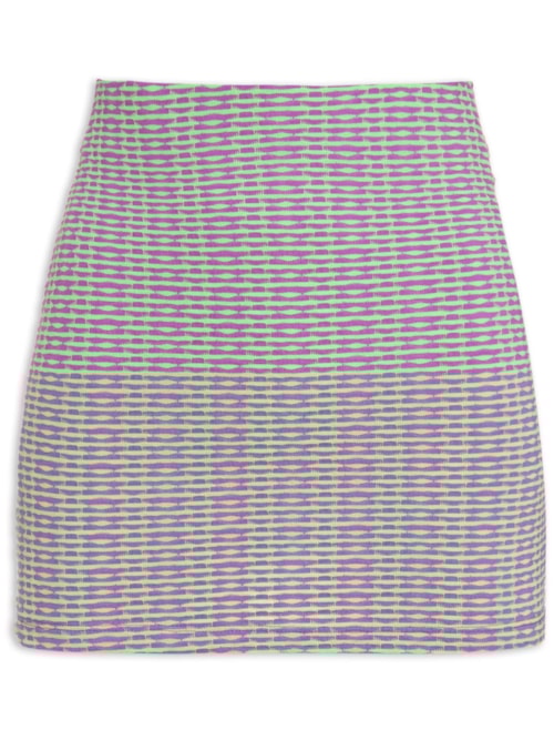 Mini Saia Textura Rainbow – Roxo