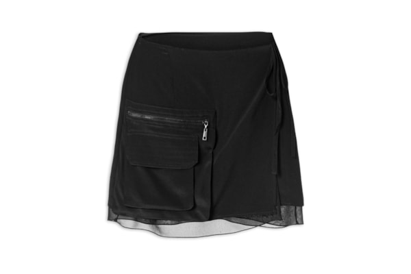 Mini Saia Transpasse - Preto