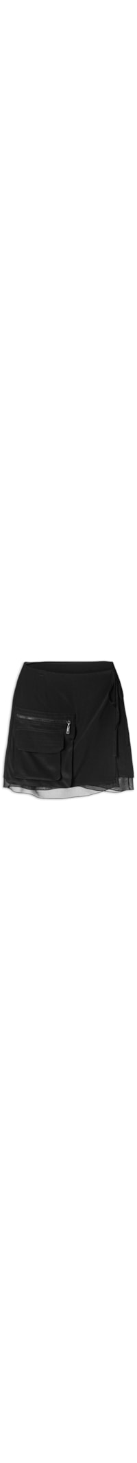 Mini Saia Transpasse - Preto