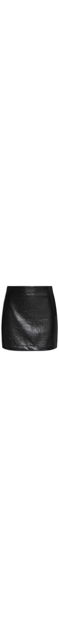 Minissaia Em Vinil - Preto