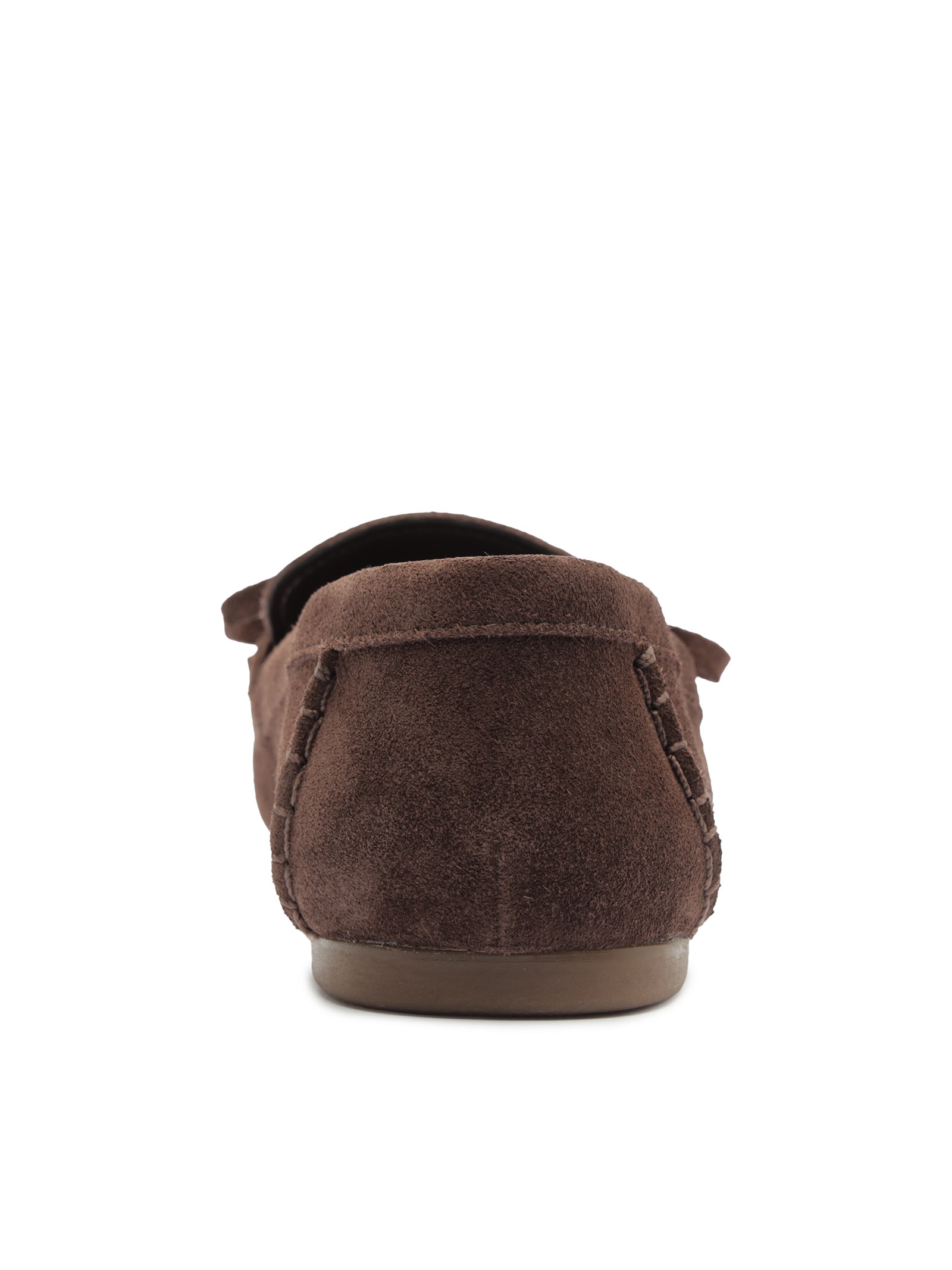 Mocassim Feminino Acamurçado Bico Redondo Lacinho – Marrom Arezzo