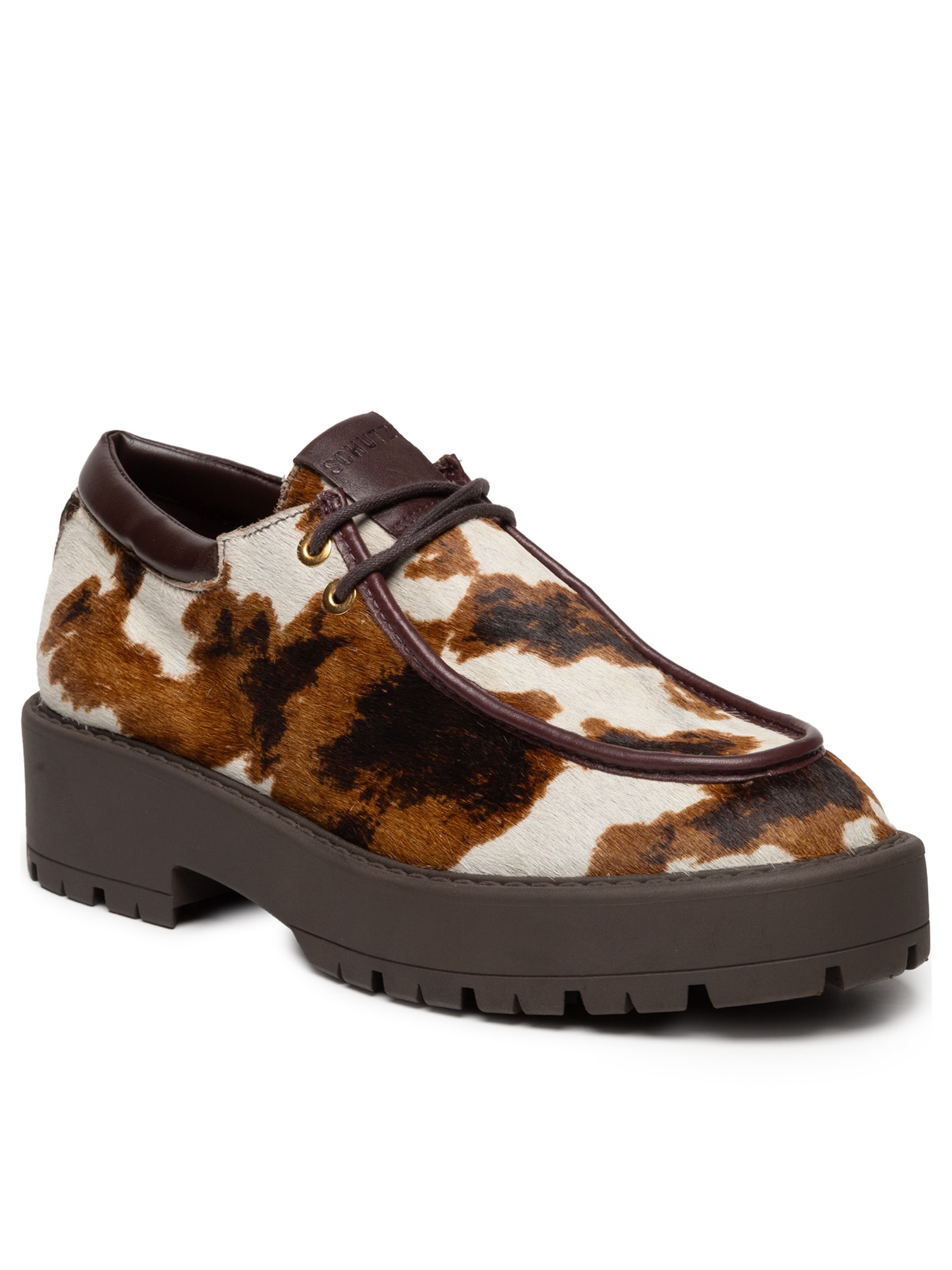 Mocassim Feminino Atanado Animal Print Schutz