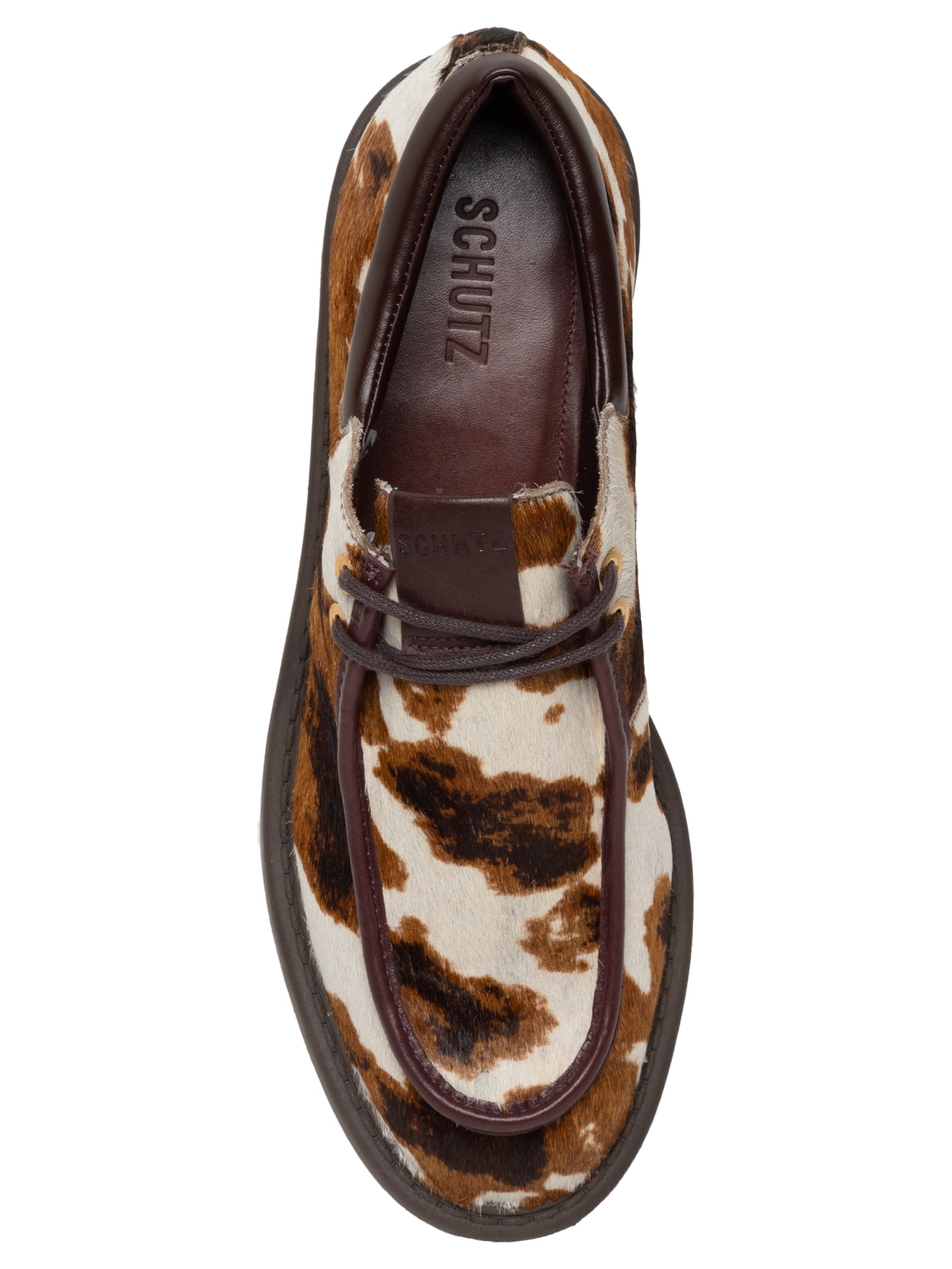 Mocassim Feminino Atanado Animal Print Schutz