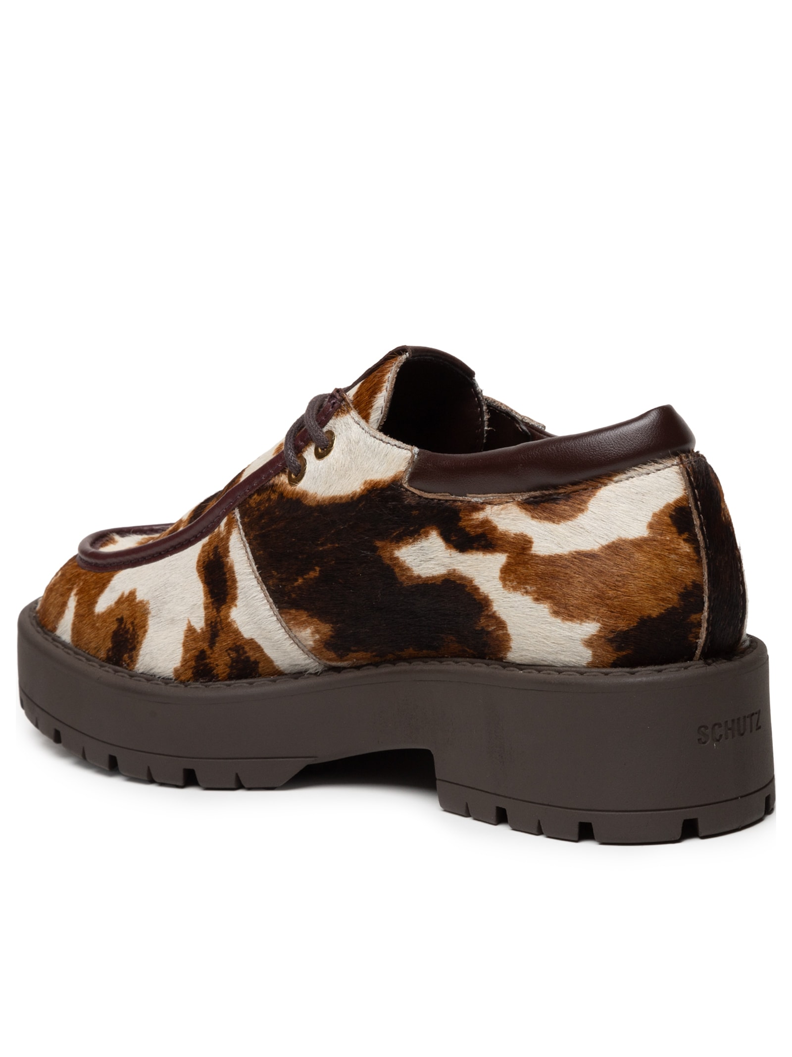 Mocassim Feminino Atanado Animal Print Schutz