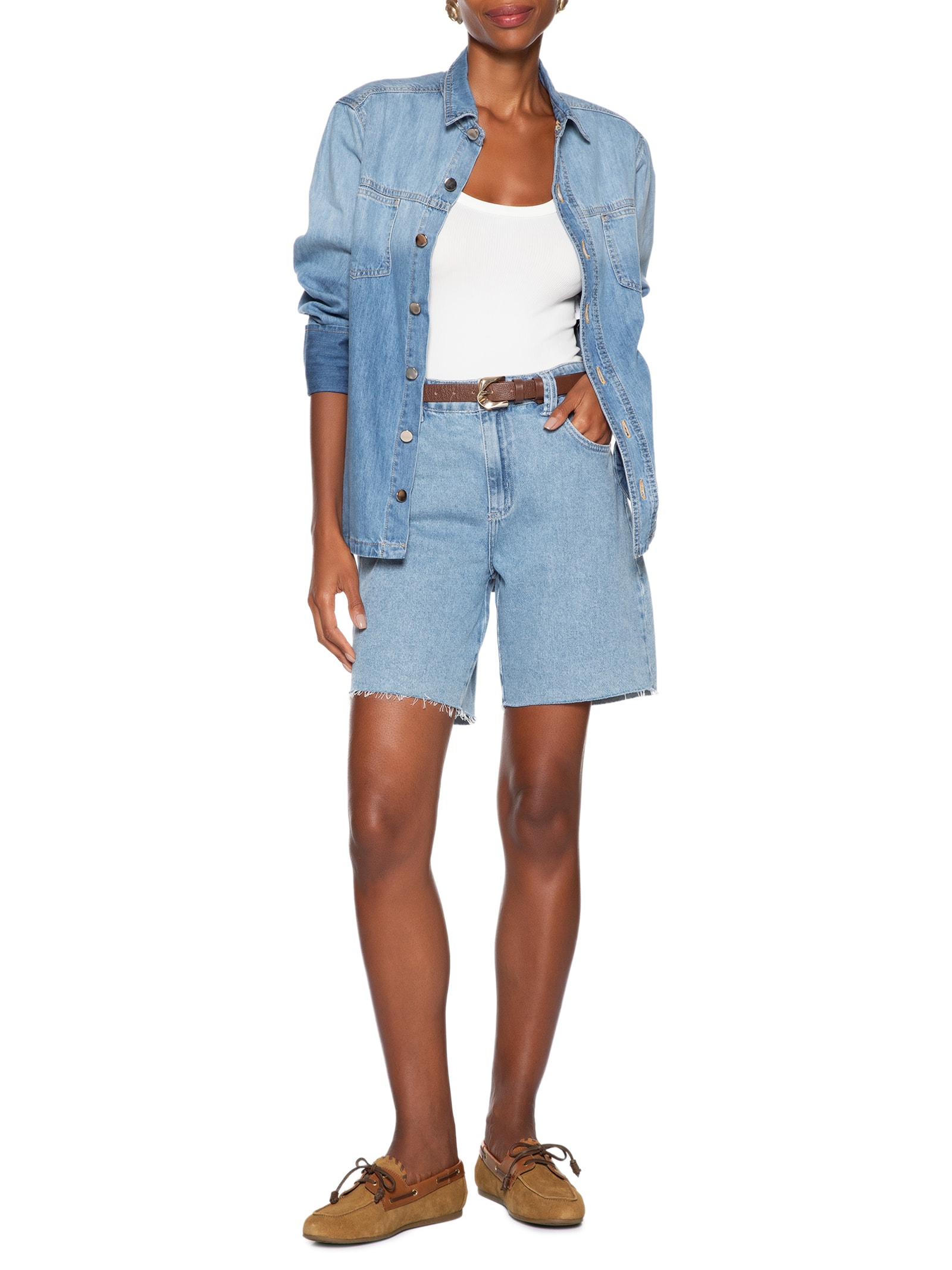 Mocassim Feminino Camurça Marrom Arezzo