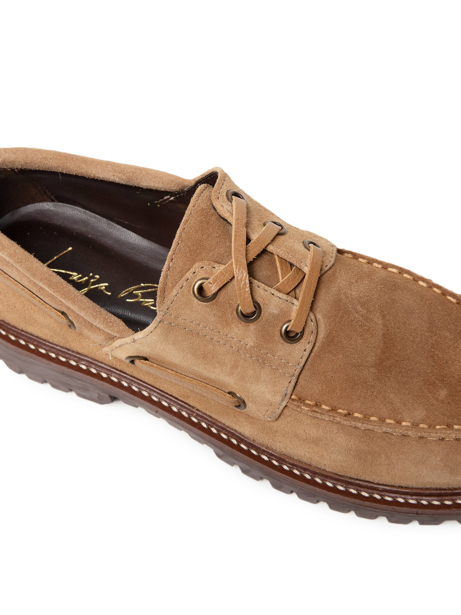 Mocassim Feminino Camurção Viena Bege Luiza Barcelos