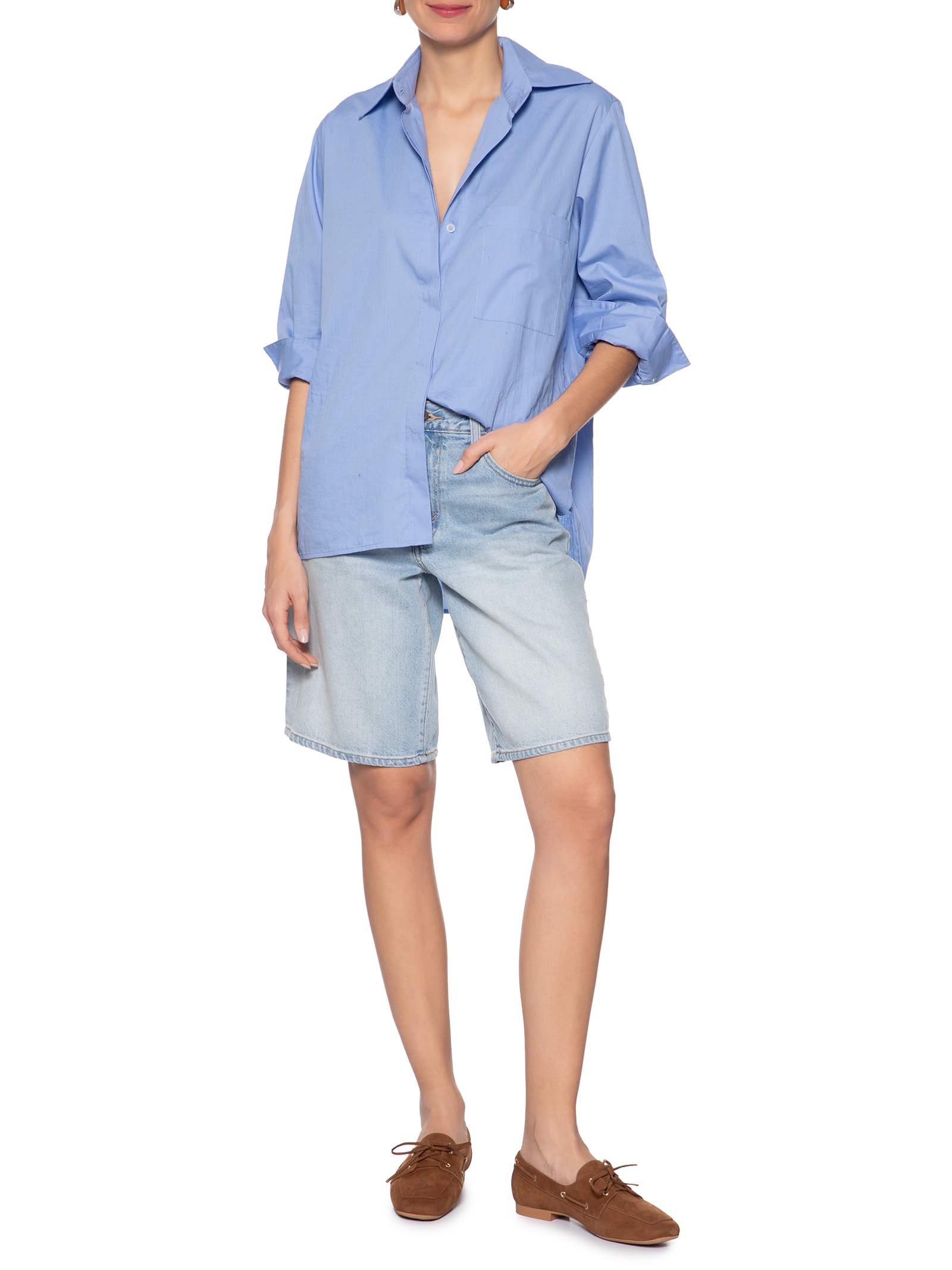 Mocassim Feminino Com Amarração Em Couro Marrom '2Essential