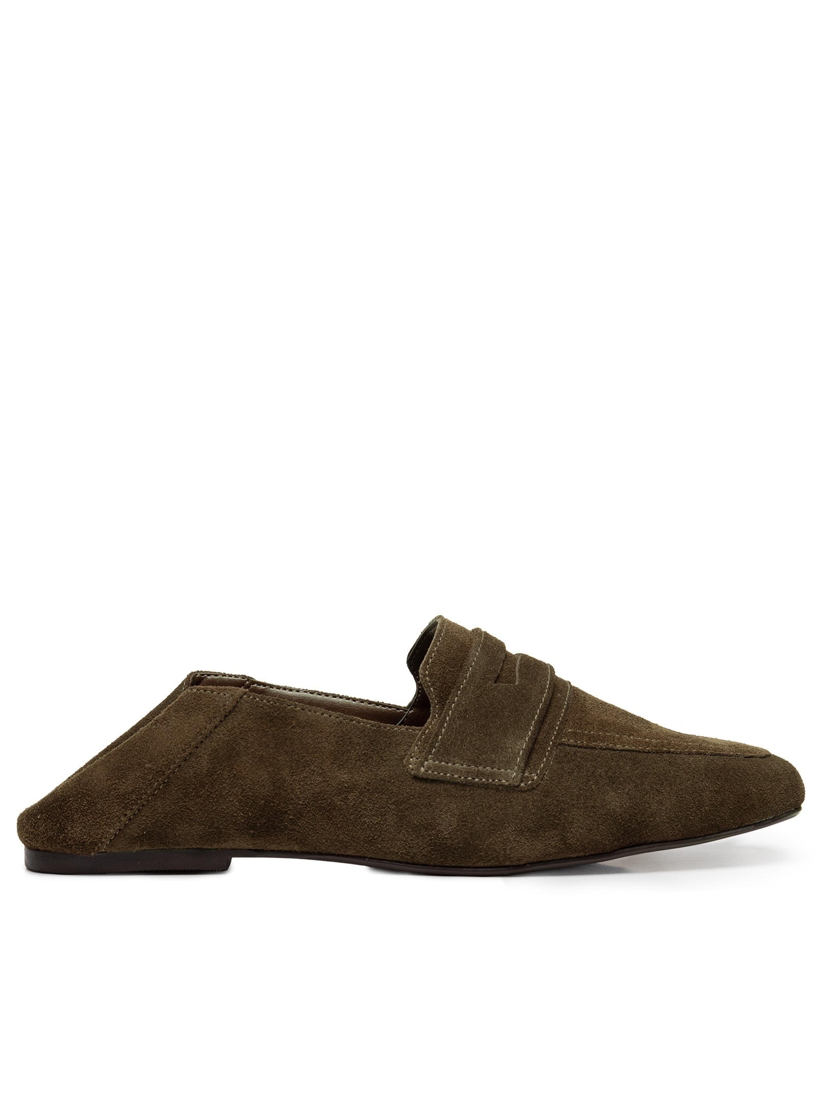 Mocassim Feminino de Camurça 2 Em 1 Marrom Basiq