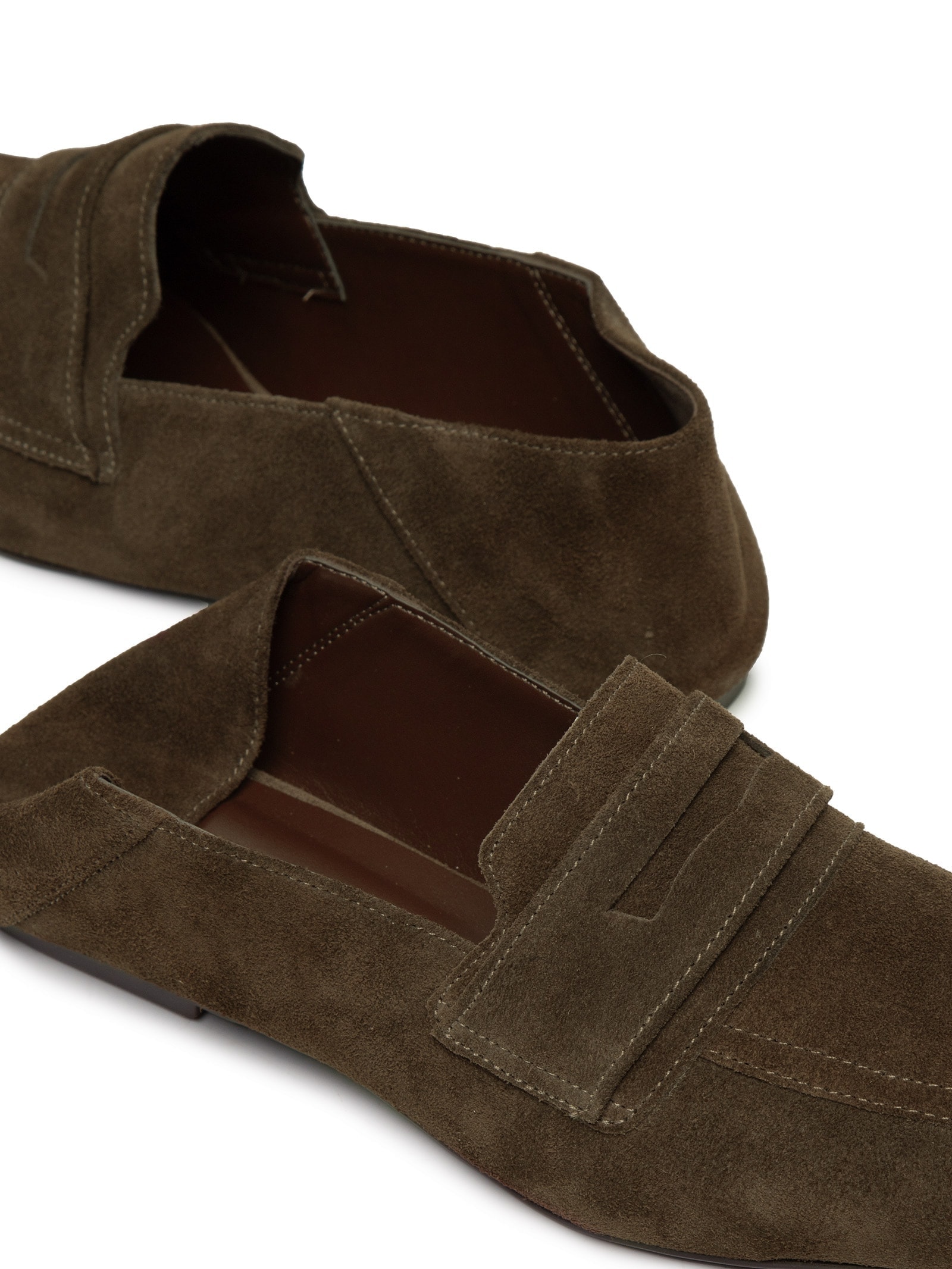 Mocassim Feminino de Camurça 2 Em 1 Marrom Basiq