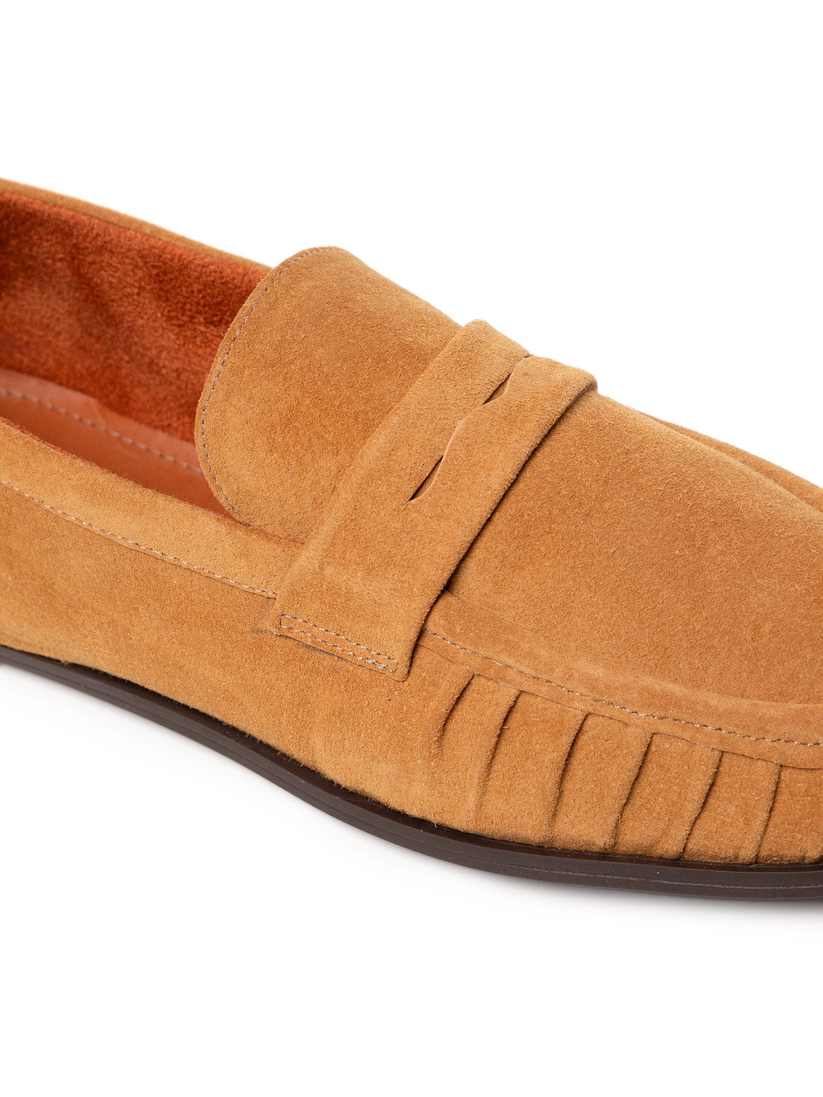 Mocassim Feminino em Camurça Marrom Basiq