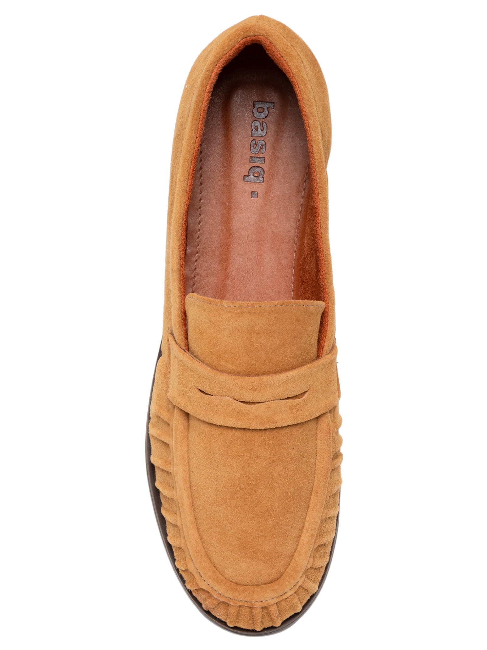 Mocassim Feminino em Camurça Marrom Basiq